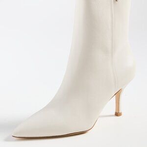 Mini Kate Boot by Larroudé Women’s Leather Ankle Boots Size 37.5 EU / 7 US Black